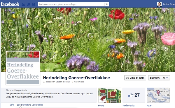 Herindeling Goeree-Overflakkee nu ook te volgen via Facebook