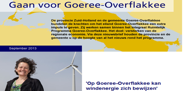 Directeur Deltawind in Nieuwsbrief Gaan voor Goeree-Overflakkee