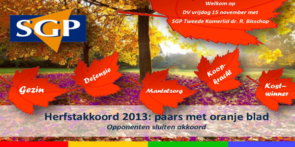 [Uitnodiging] Herfstakkoord 2013: Paars met oranje blad