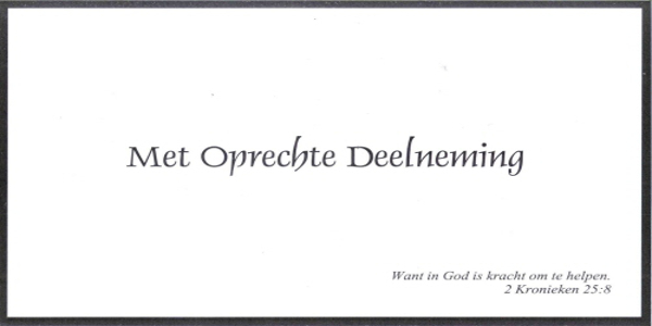 In Memoriam J. Klepper