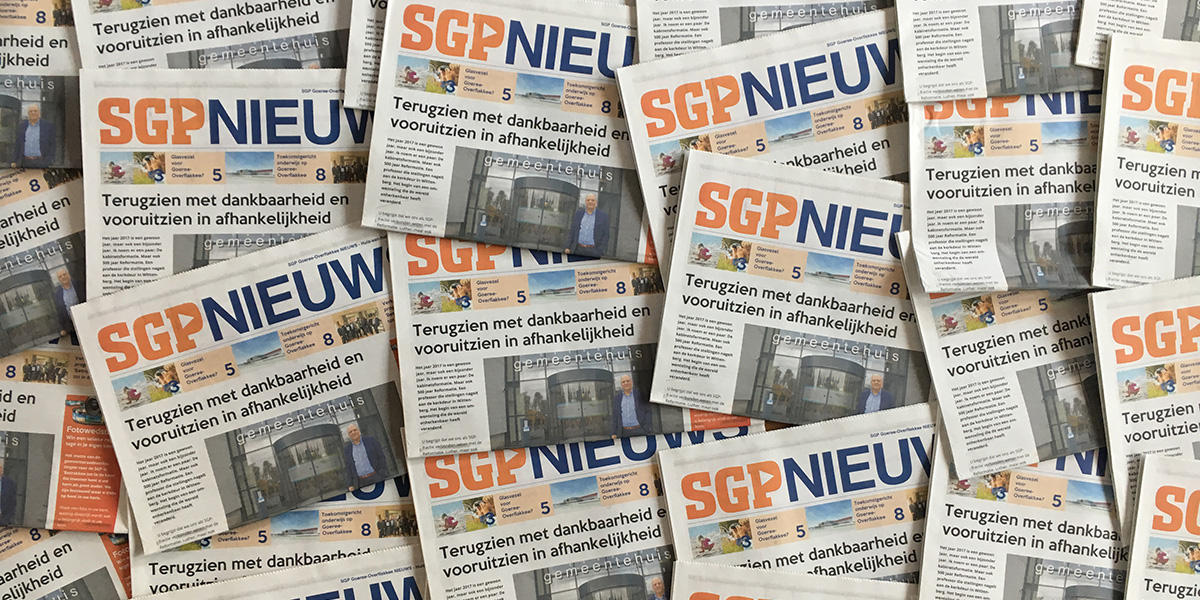 SGP NIEUWS huis-aan-huis editie