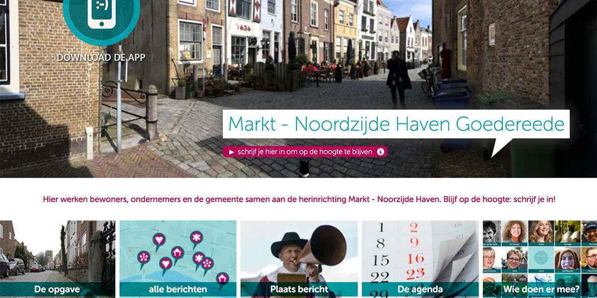 Herinrichting Markt en Noordzijde haven Goedereede