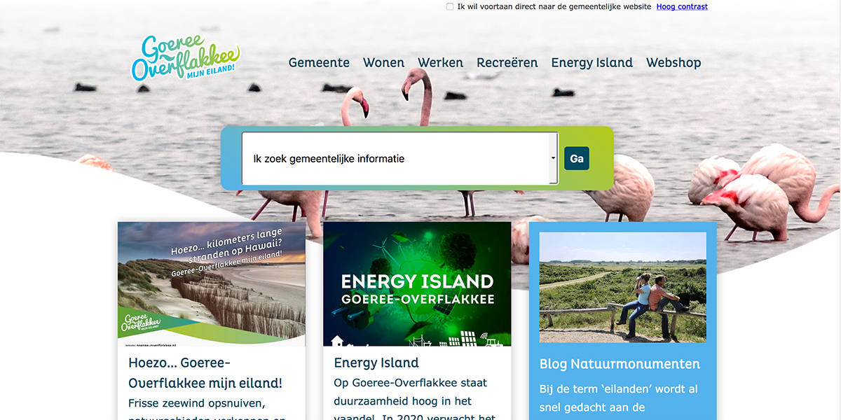 Goeree-Overflakkee heeft een vernieuwde landingspagina