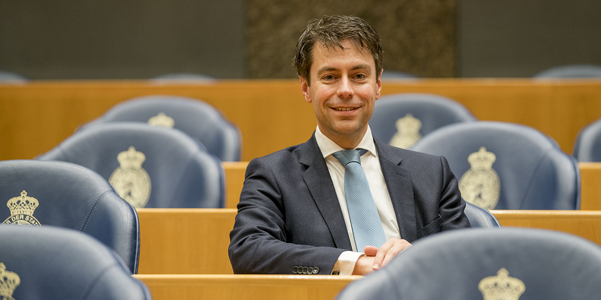 SGP Tweede Kamerlid Stoffer spreekt in Ooltgensplaat