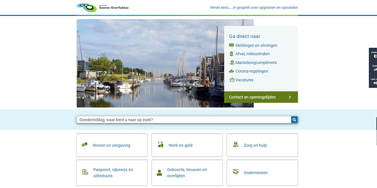 Gemeente Goeree-Overflakkee lanceert nieuwe website