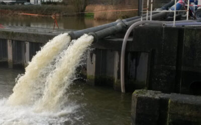 Waterschap zet noodpompen in om water af te voeren