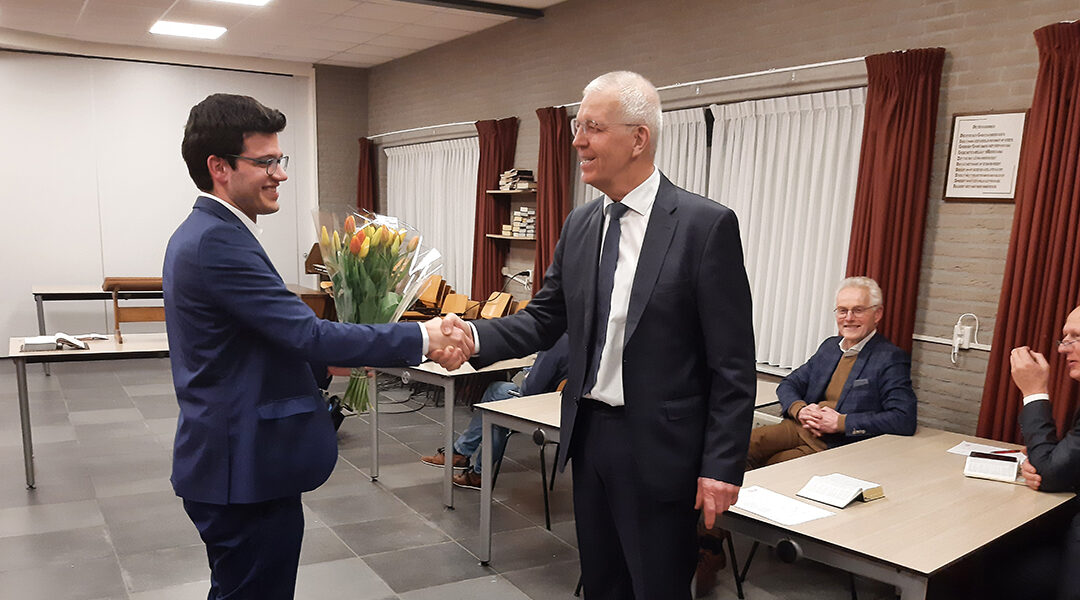 Sander Nipius bedankt voor zijn actieve bijdrage afd. Oostflakkee