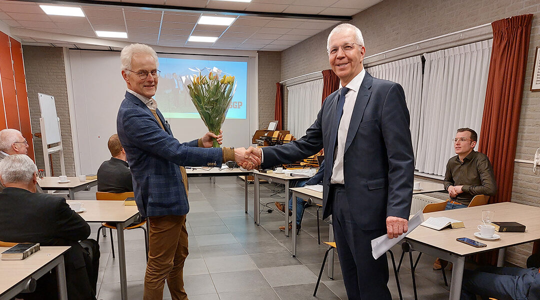 Lijsttrekker Wim de Jong SGP Waterschap Hollandse Delta bij SGP Oostflakkee