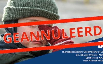 Themabijeenkomst 28 juni GEANNULEERD