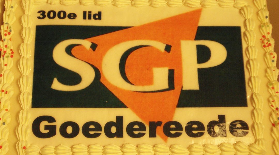 SGP Goedereede schreef onlangs 300e lid in!