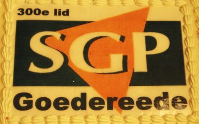SGP Goedereede schreef onlangs 300e lid in!