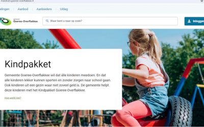 Nieuwe webshop voor Kindpakket Goeree-Overflakkee