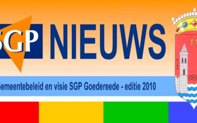 Kleurrijke SGP NIEUWS informeert burgers Goedereede