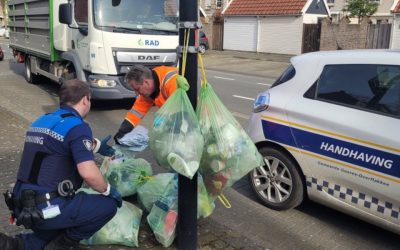 Controle pmd-zakken: veel bewuste afvaldumpers