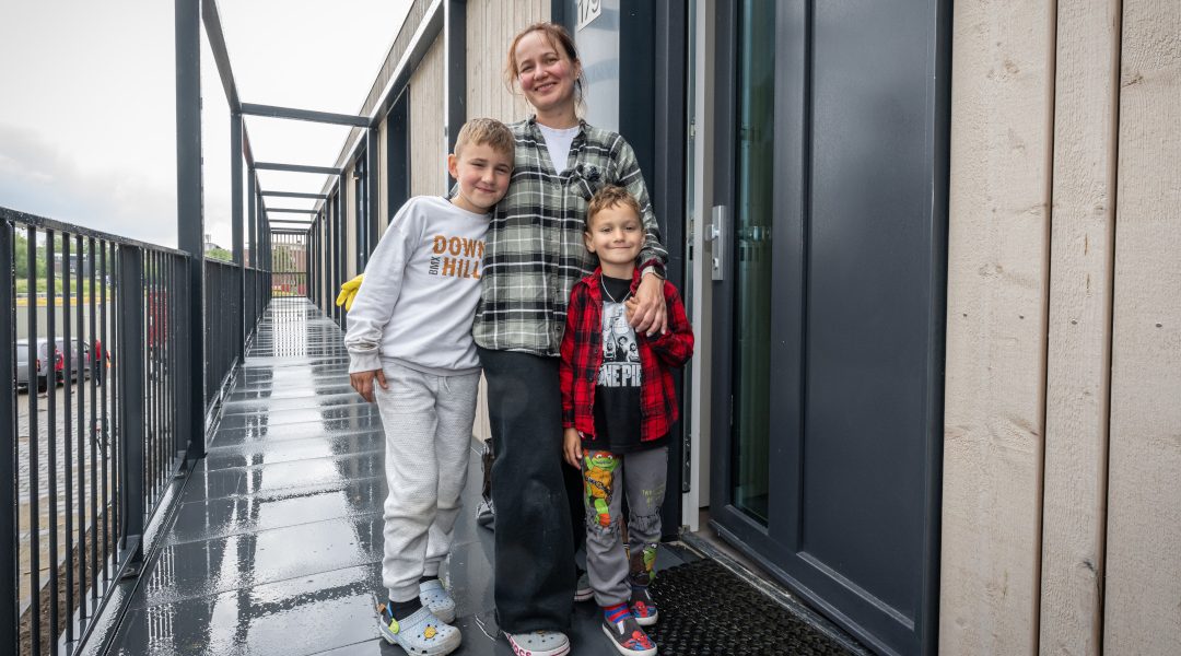 Eerste Oekraïense vluchtelingen zijn verhuisd