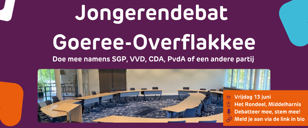 Doe mee met het SGP-Jongerendebat op vrijdag 13 juni